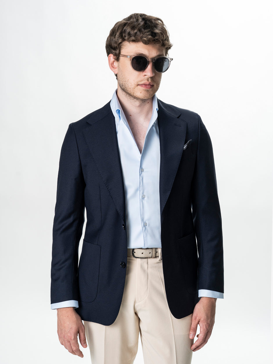Camasa Barbati Bleu Non-Iron Guler One-Piece BMan0207 (9)