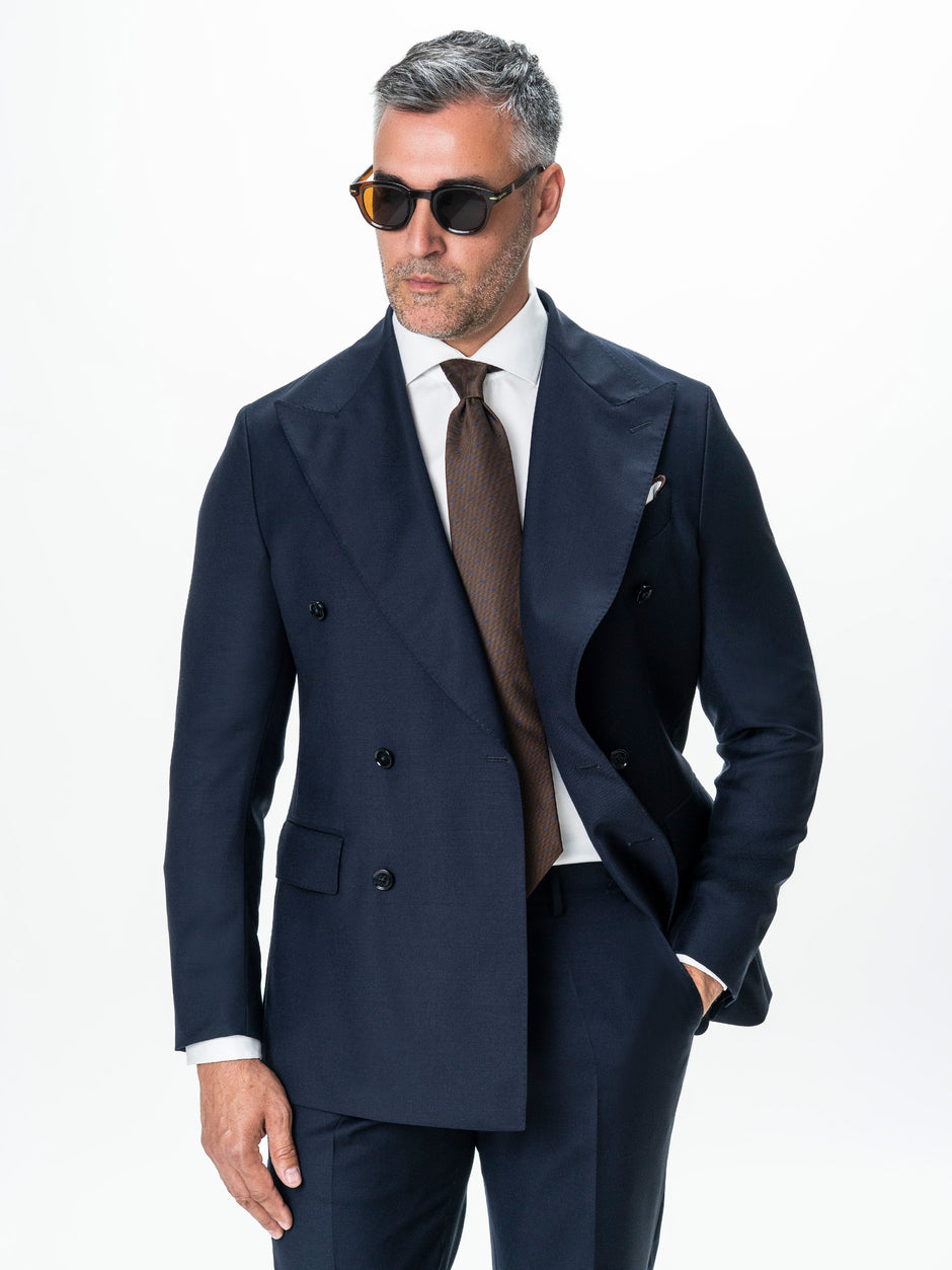 Costum Bleumarin Doua Randuri Barbati Lana Vitale Barberis Super120's BMan0052 (8)
