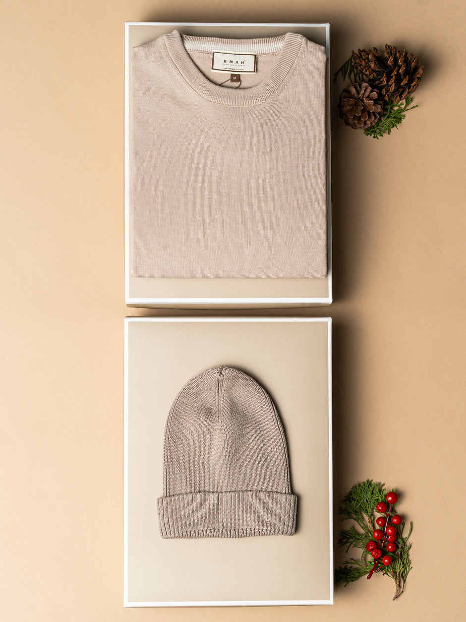 Pachet Cadou Barbati Pulover Cu Fes Bman0046 (2)