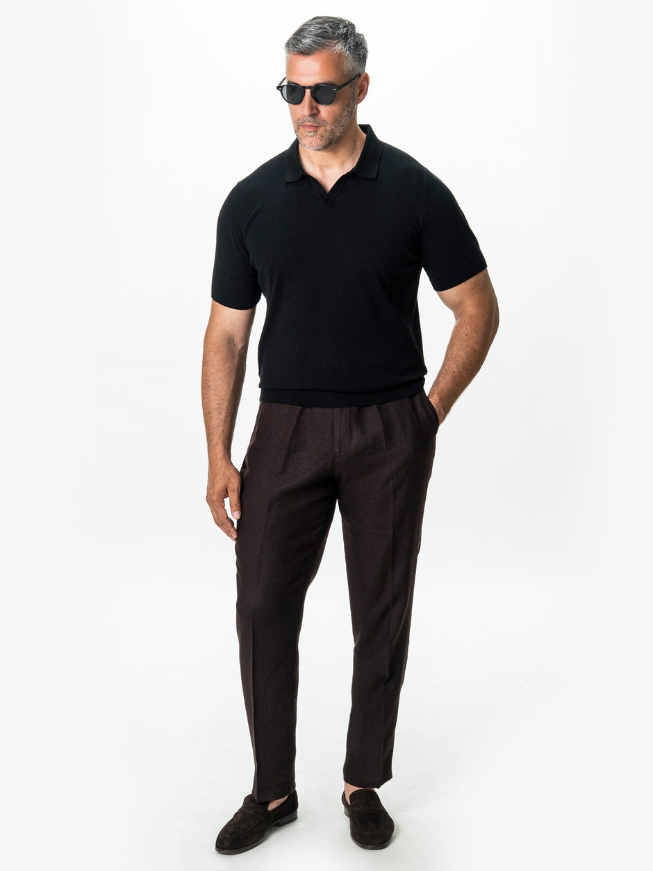 Tricou Polo Negru BMan0107 (5)