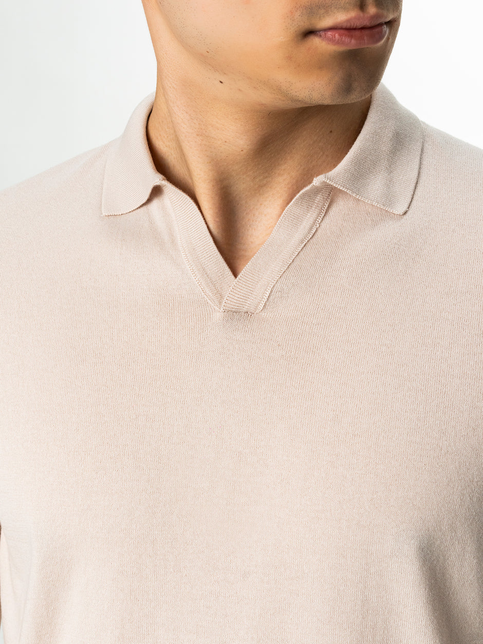 Tricou Bărbați Polo Modern Crem De Vară  Bumbac Natural BMan286 (3)
