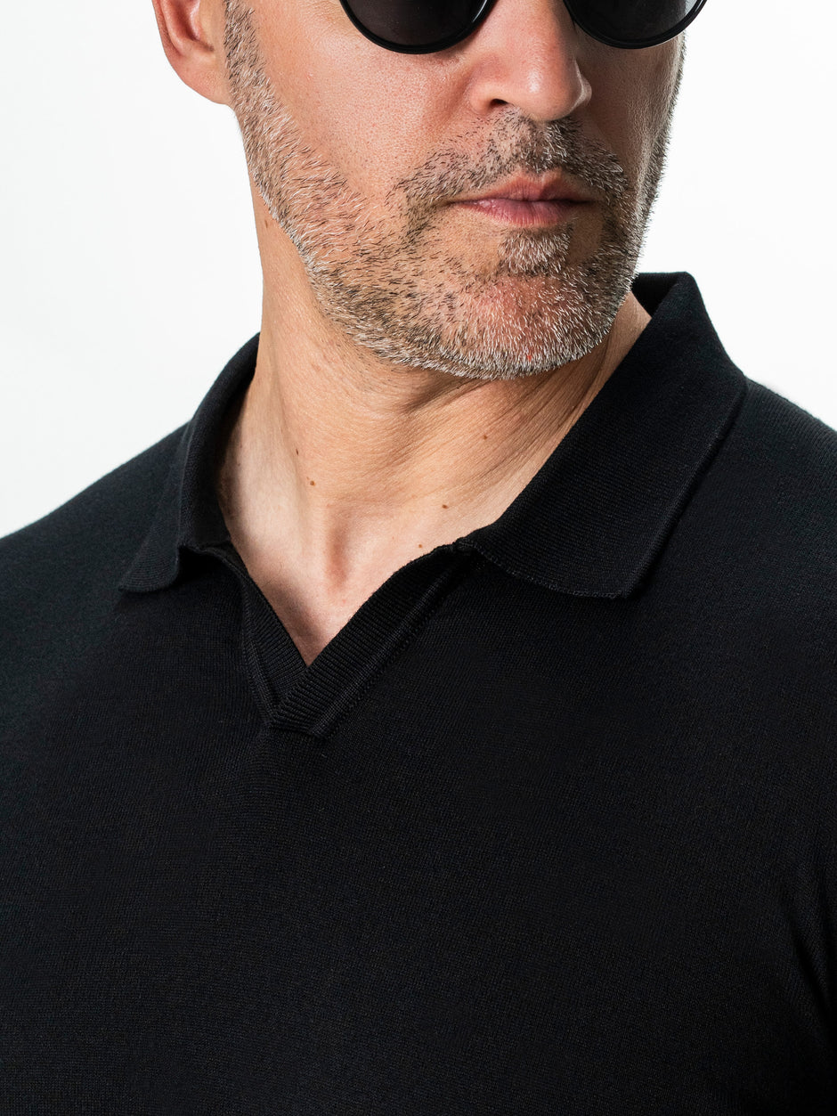 Tricou Polo Negru BMan0107 (3)