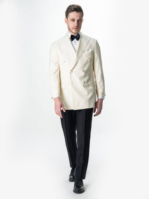 Costum Mire Smoking Crem Lana Vitale Barberis BMan342