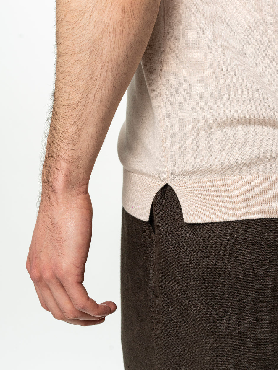 Tricou Bărbați Polo Modern Crem De Vară  Bumbac Natural BMan286 (7)