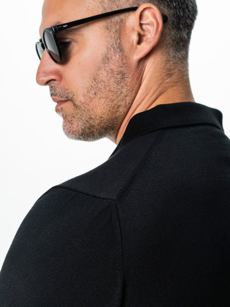 Tricou Polo Negru BMan0107 (4)