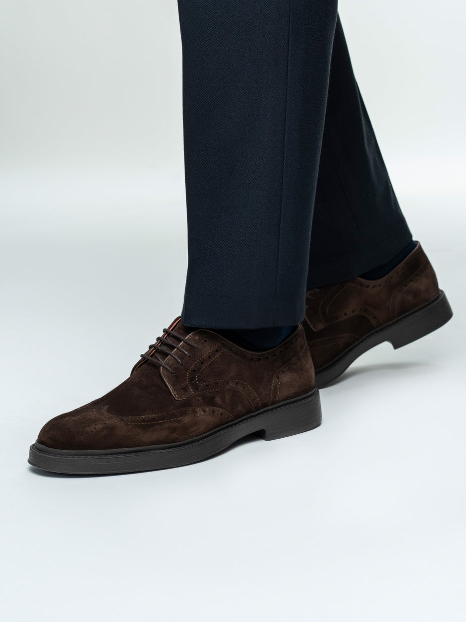 Pantaloni Eleganti Barbati Bleumarin Din Lana Pentru Toamna BMan0103 (5)