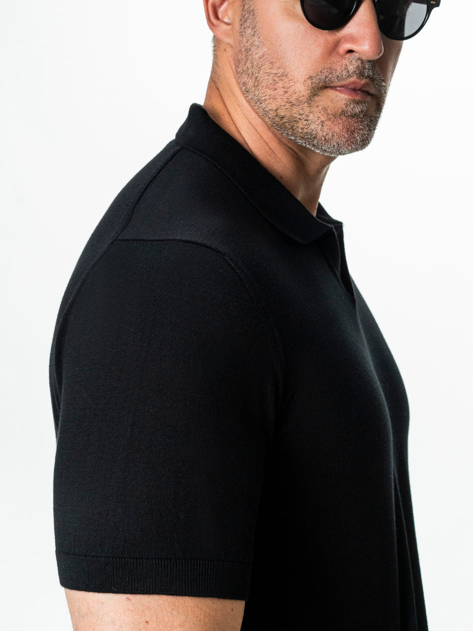 Tricou Polo Negru BMan0107 (7)