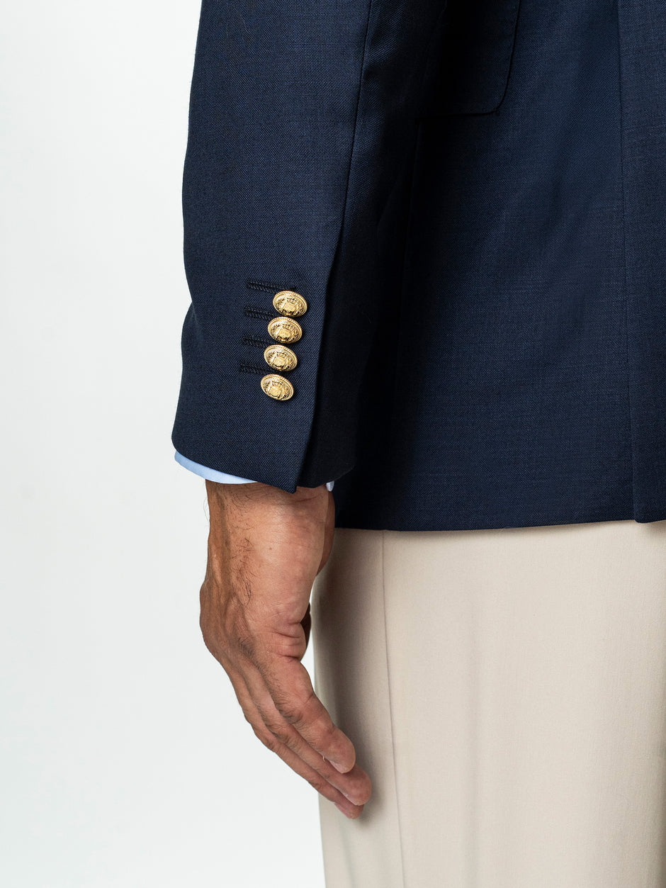 Sacou Barbati Bleumarin Regal din 100% Lana Vitale Barberis BMan399 (10)