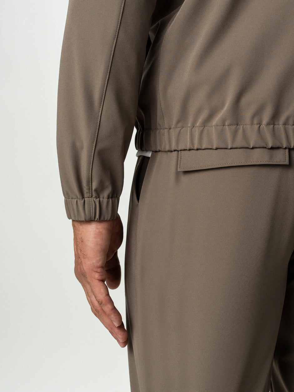 Jacheta Barbati Cappuccino Din Material Tehnic Elastic BMan0006 (7)