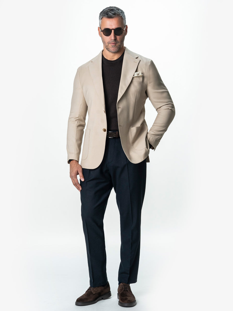 Pantaloni Eleganti Barbati Bleumarin Din Lana Pentru Toamna BMan0103 (3)