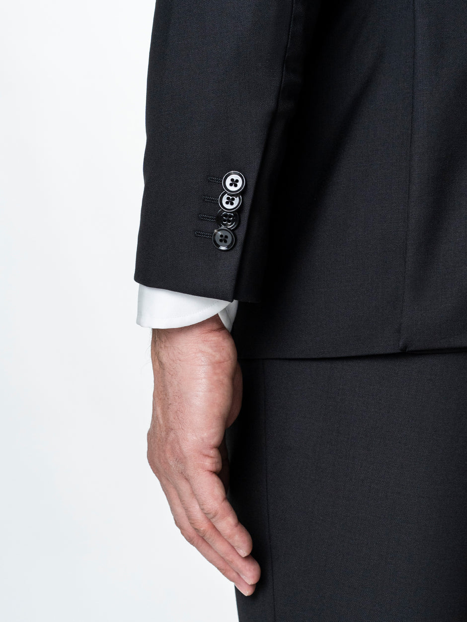 Costum Barbati Negru 100% Lana BMan0006 (8)