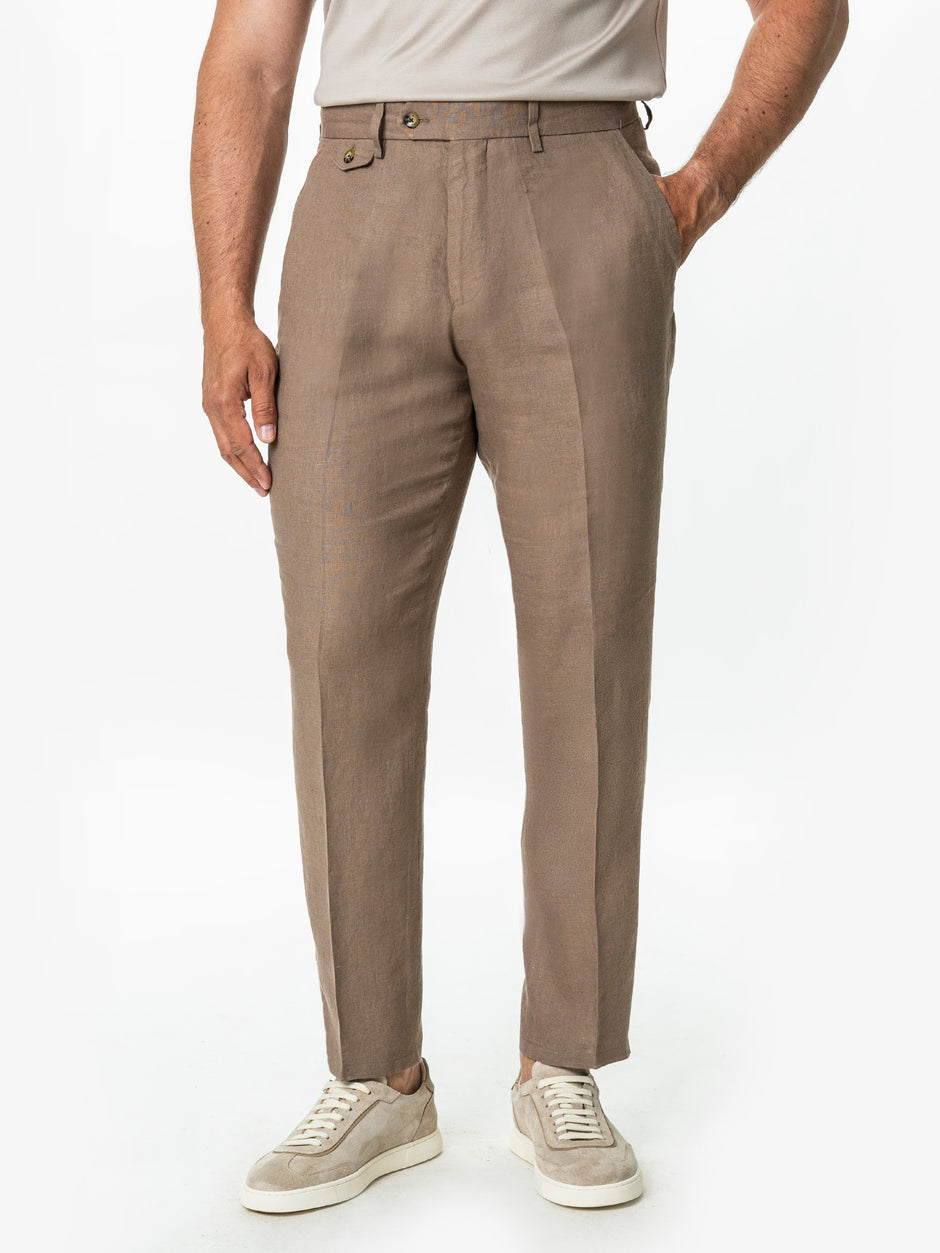 Pantaloni Barbati Maro Cappuccino din In Natural BMan0004 (1)