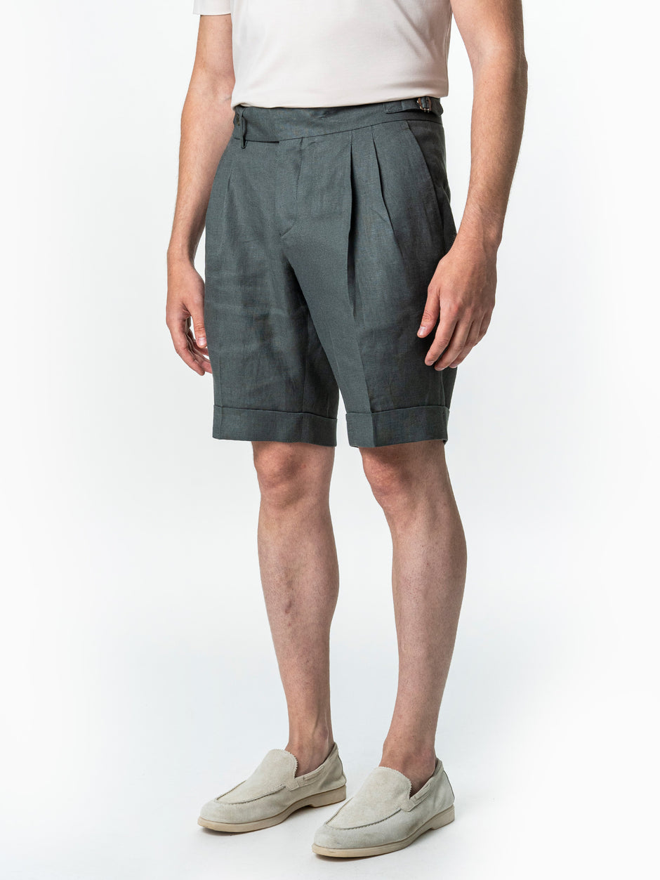 Pantaloni Scurti Barbati Gurkha 100% In Natural Kaki BMan180 (6)