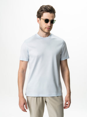 Tricou Barbati Bleu 100% Bumbac Egiptean Mercerizat BMan279
