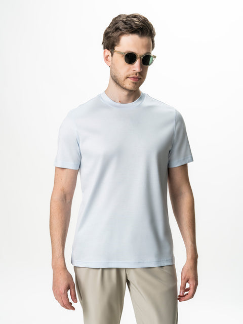 Tricou Barbati Bleu 100% Bumbac Egiptean Mercerizat BMan279