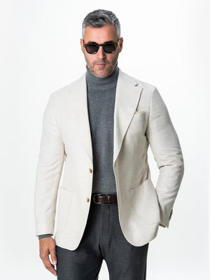 Sacou Barbati Crem Vara Necaptusit Lana Vitale Barberis BMan0050