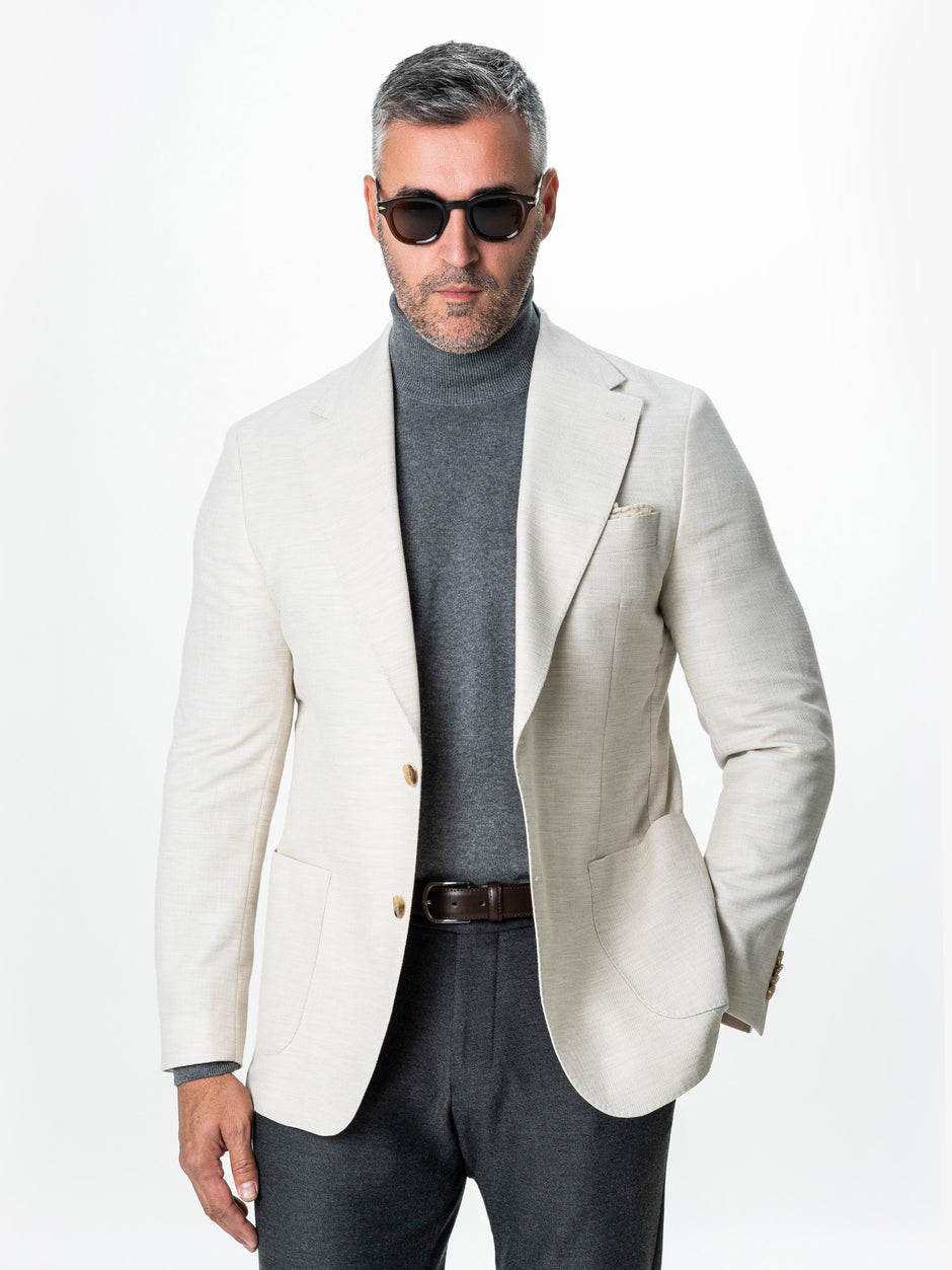 Sacou Barbati Crem Vara Necaptusit Lana Vitale Barberis BMan0050 (1)