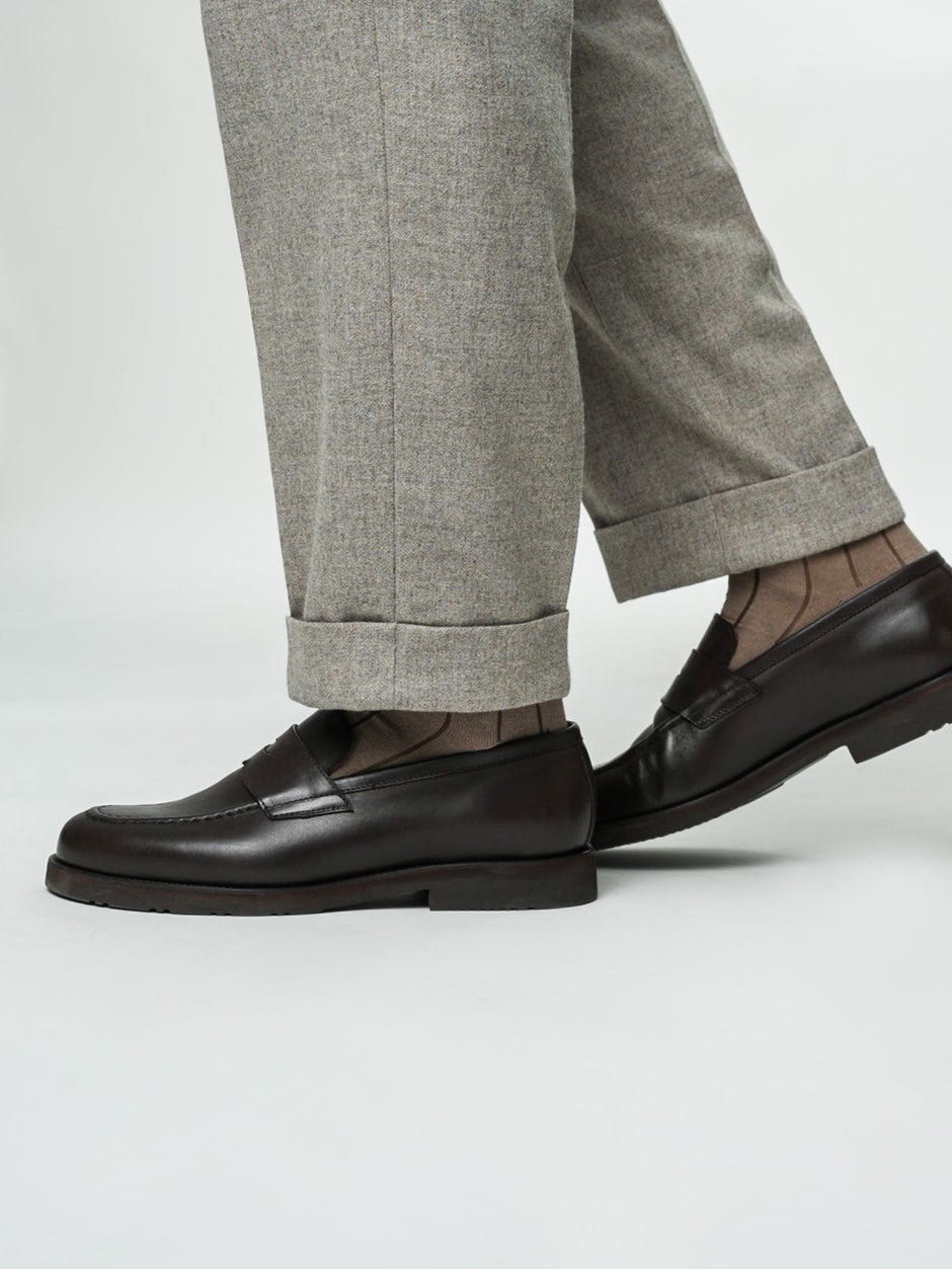 Mocasini Cafenii Barbati Din Piele Naturala Formal Loafers Bman222 (4)