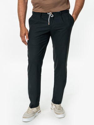 Pantaloni Barbati Verde Inchis Flexo 100% Lana BMan598