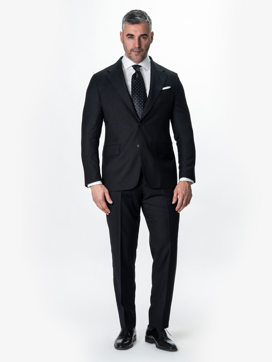 Costum Barbati Negru 100% Lana BMan0006 (1)