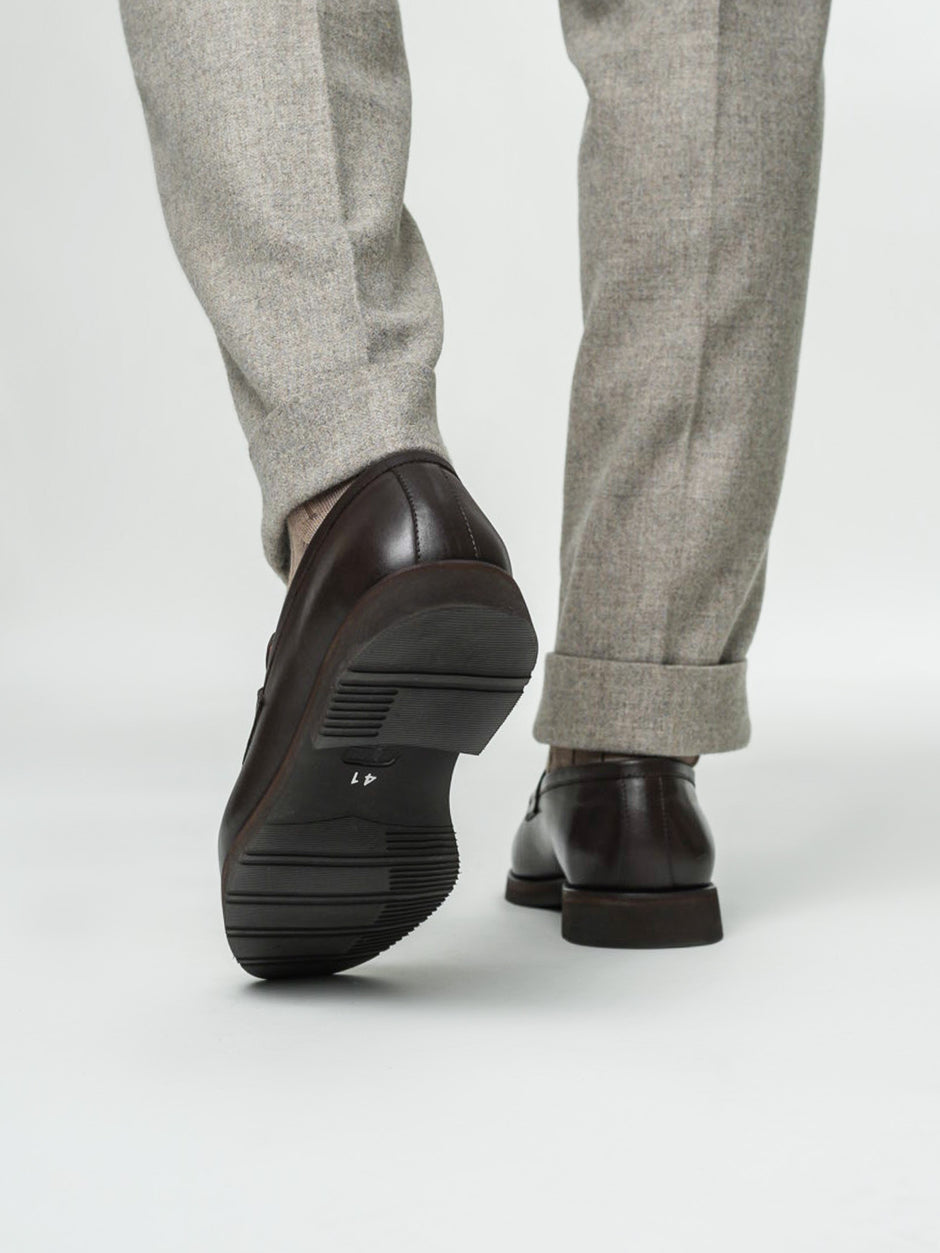 Mocasini Cafenii Barbati Din Piele Naturala Formal Loafers Bman222 (9)