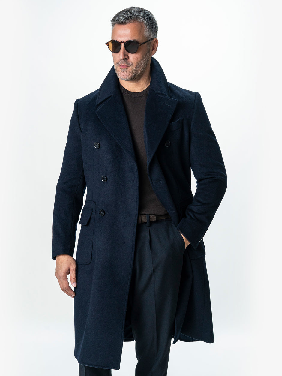 Palton Barbati Toamna-Iarna Classy Albastru Marine Design Londonez BMan0002 (5)
