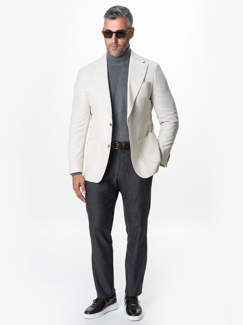 Sacou Barbati Crem Vara Necaptusit Lana Vitale Barberis BMan0050 (2)