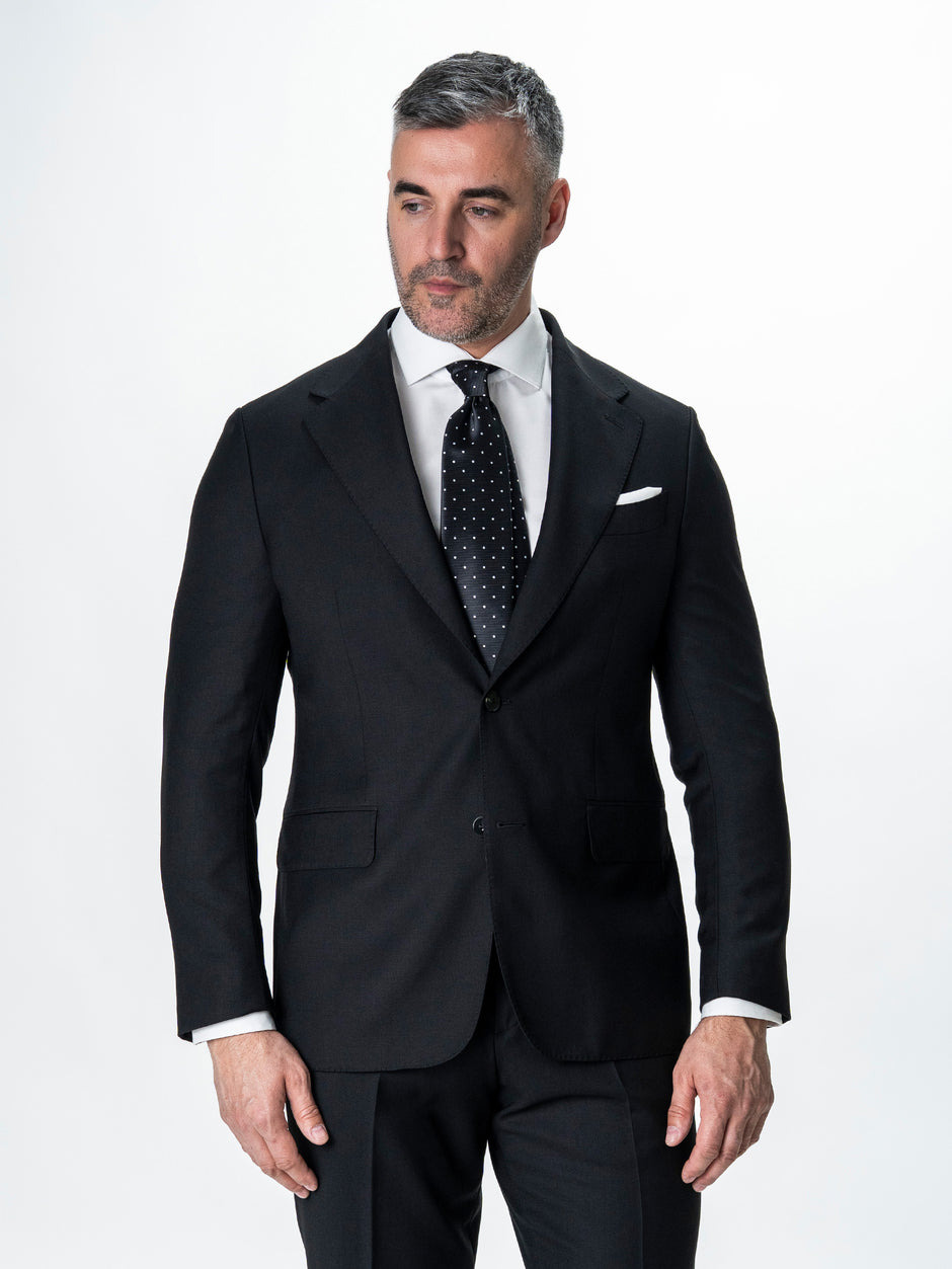 Costum Barbati Negru 100% Lana BMan0006 (7)