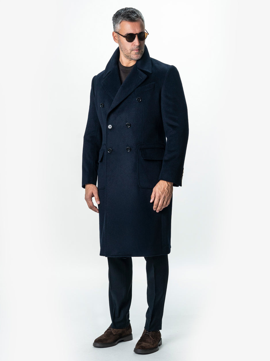 Palton Barbati Toamna-Iarna Classy Albastru Marine Design Londonez BMan0002 (4)