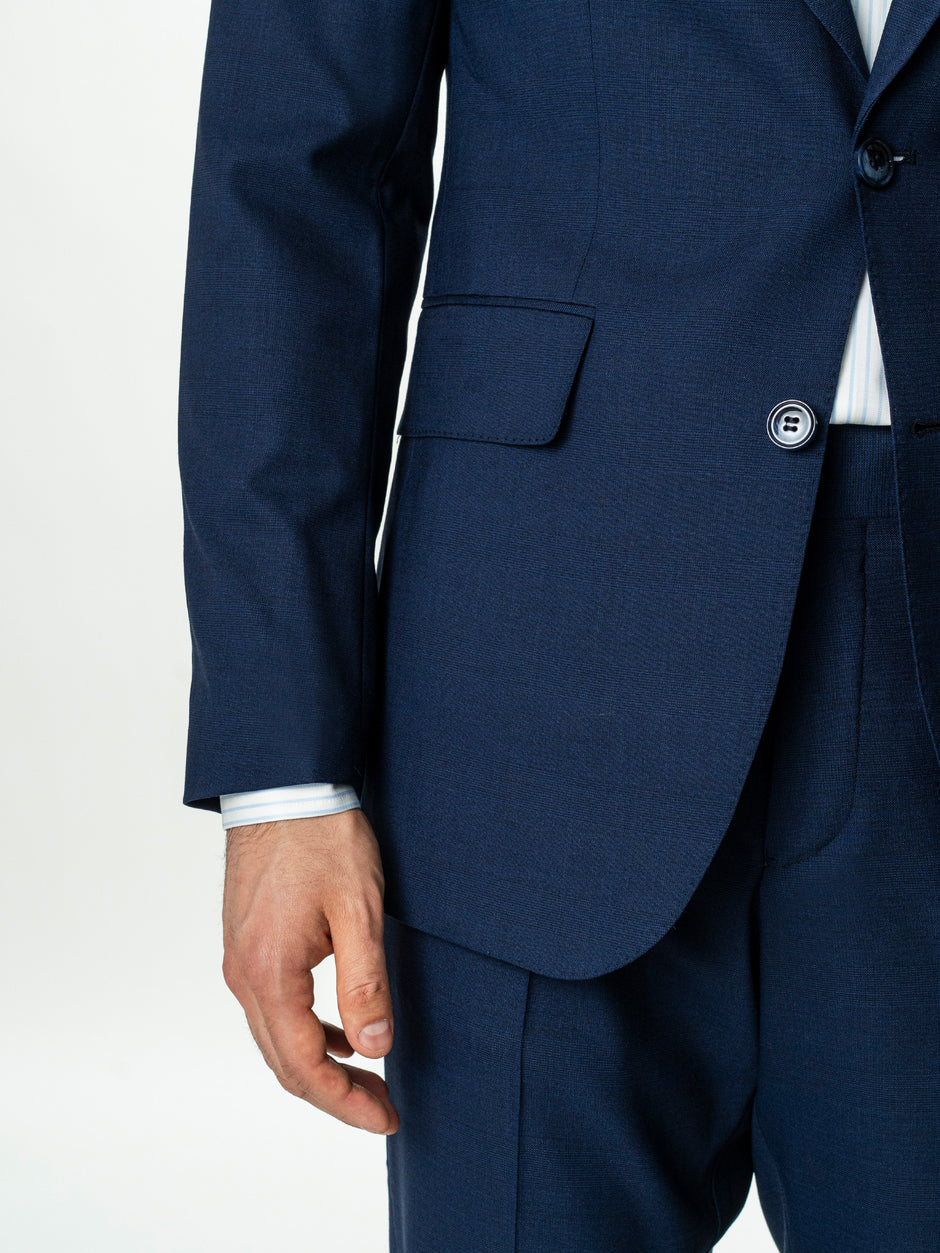 Costum Elegant Barbati Bleumarin 100% Lana Vitale Barberis All Season BMan0062 (6)