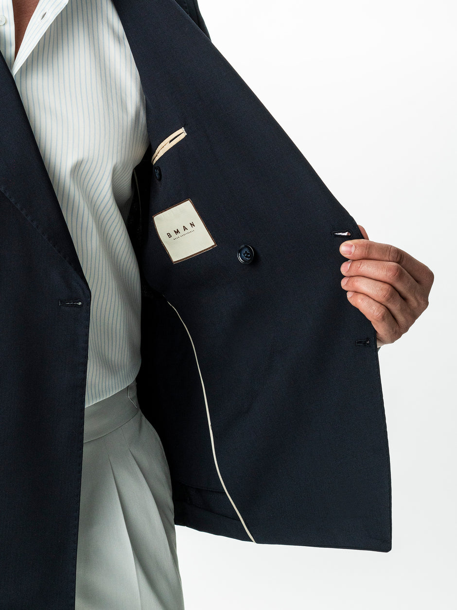 Sacou Doua Randuri Barbati Bleumarin Lana Vitale Barberis BMan0022 (6)