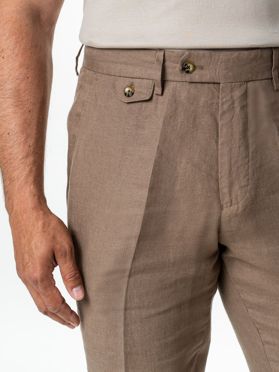 Pantaloni Barbati Maro Cappuccino din In Natural BMan0004 (4)