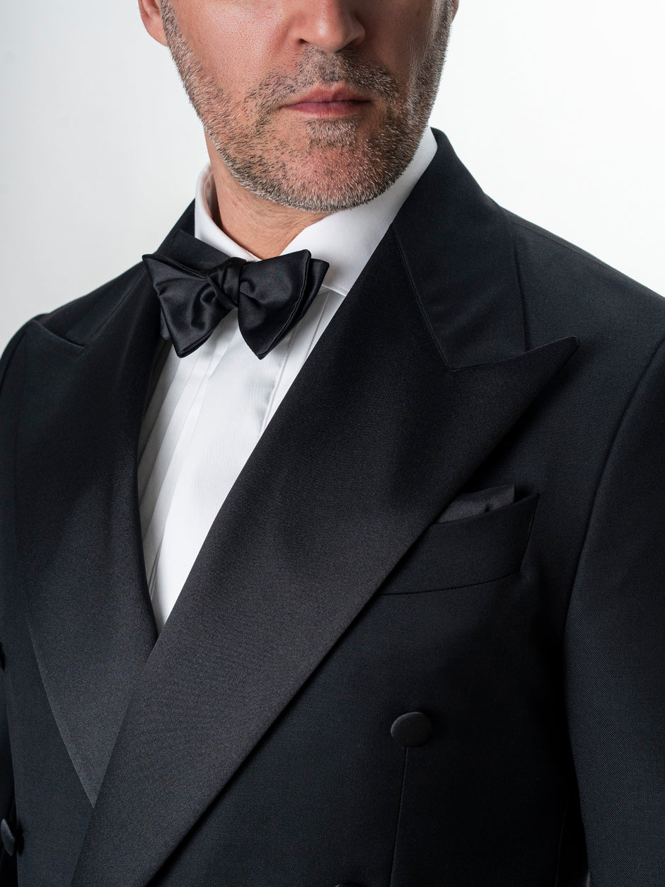 Costum Mire Smoking Negru din 100% Lana Vitale Barberis BMan346 (3)