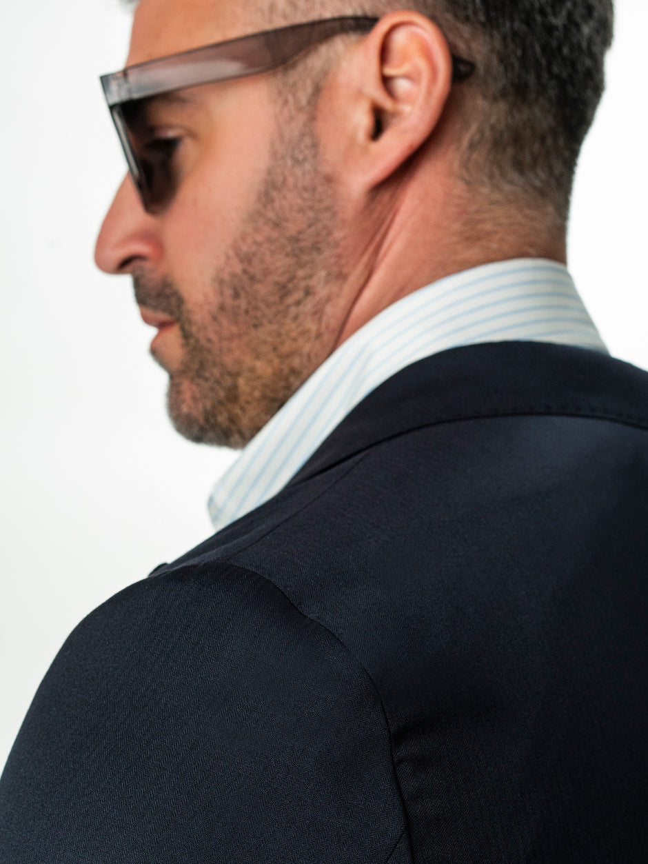 Sacou Doua Randuri Barbati Bleumarin Lana Vitale Barberis BMan0022 (11)