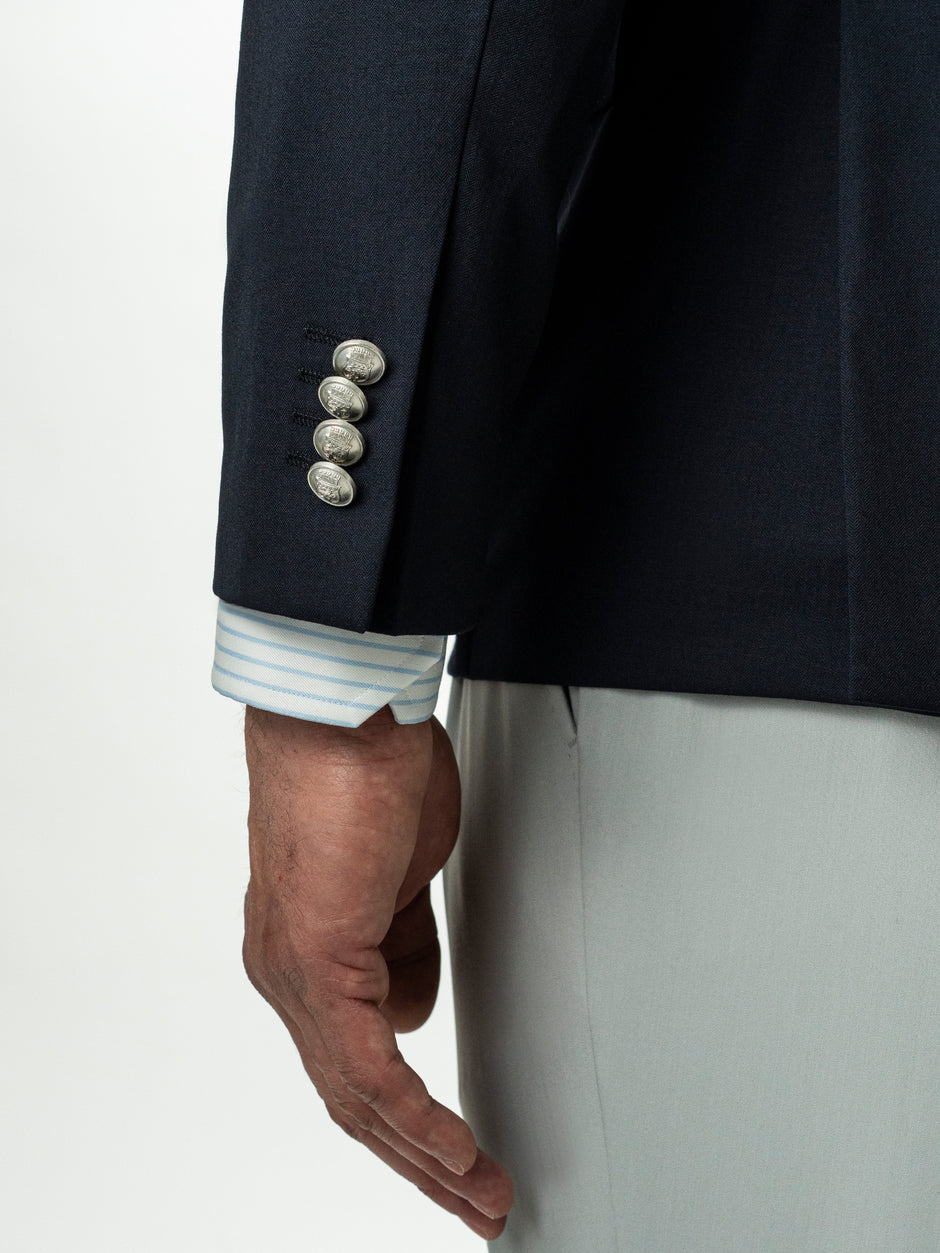 Sacou Doua Randuri Barbati Bleumarin Lana Vitale Barberis BMan0022 (8)
