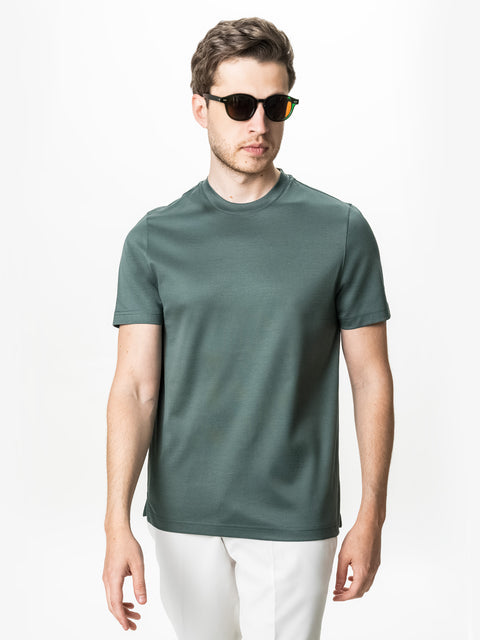 Tricou Premium Barbati Verde Menta 100% Bumbac Egiptean Mercerizat BMan278