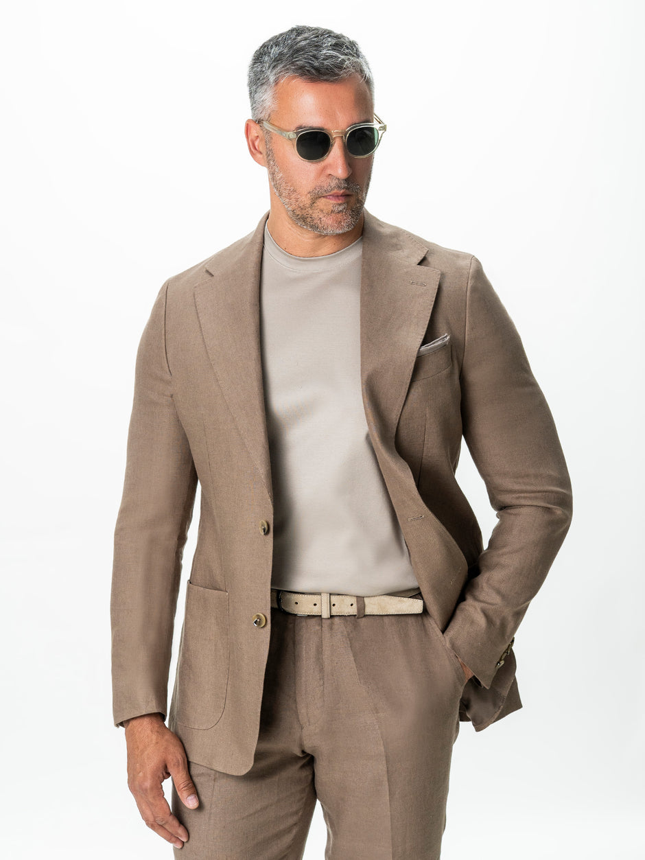 Sacou Barbati Bej In Natural Vitale Barberis BMan0053 (1)