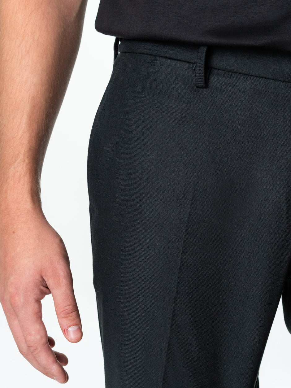 Pantaloni Barbati Negru Lana Vitale Barberis Office Stretch Bman0006 (6)