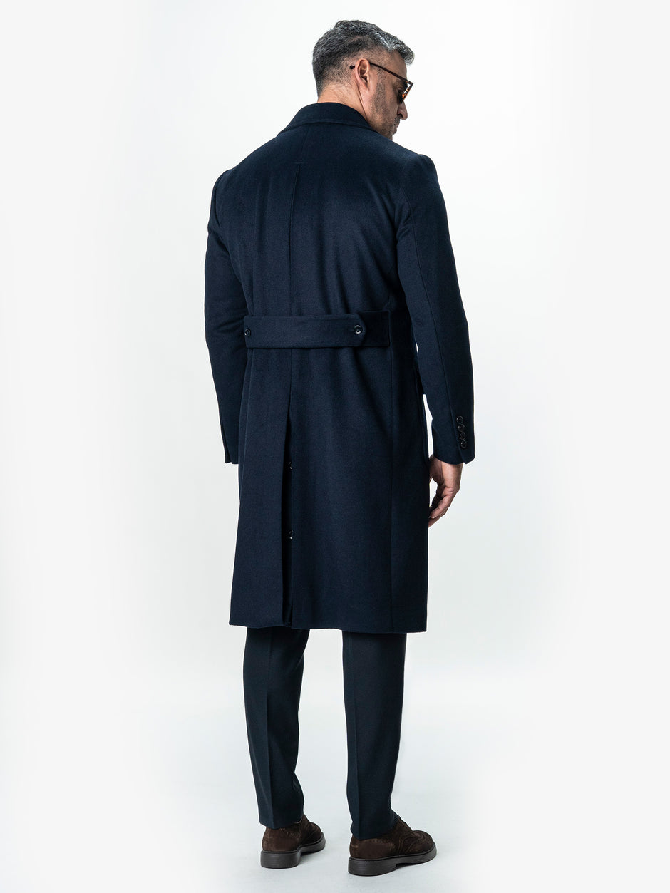 Palton Barbati Toamna-Iarna Classy Albastru Marine Design Londonez BMan0002 (9)