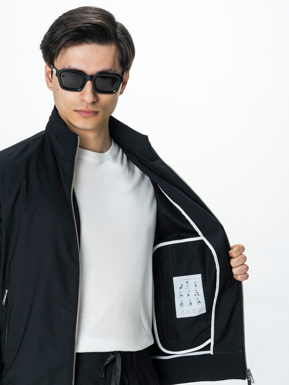 Geaca Barbati Tip Jacheta Neagra BMan BMan0007 (8)