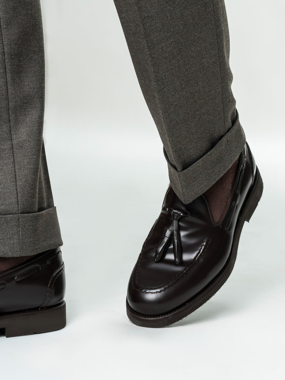 Pantaloni Gurkha Barbati Maro Cappuccino din Lana BMan0114 (7)