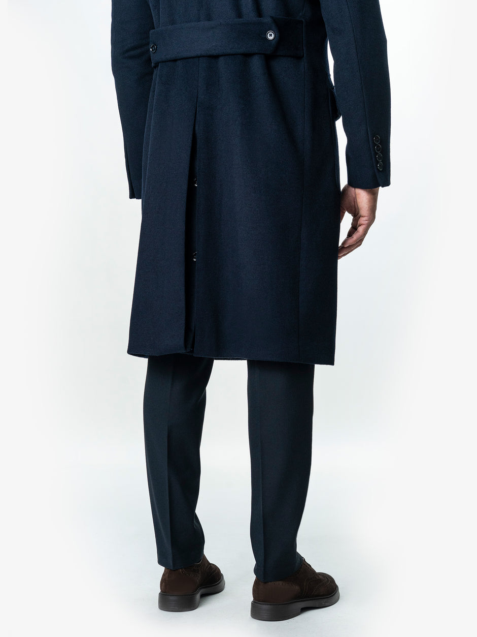 Palton Barbati Toamna-Iarna Classy Albastru Marine Design Londonez BMan0002 (10)