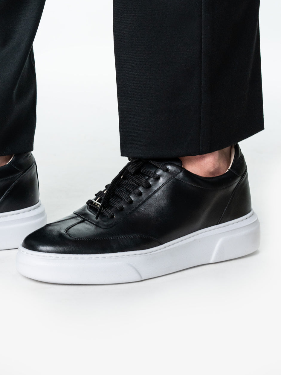 Pantaloni Barbati Negru Lana Vitale Barberis Office Stretch Bman0006 (5)