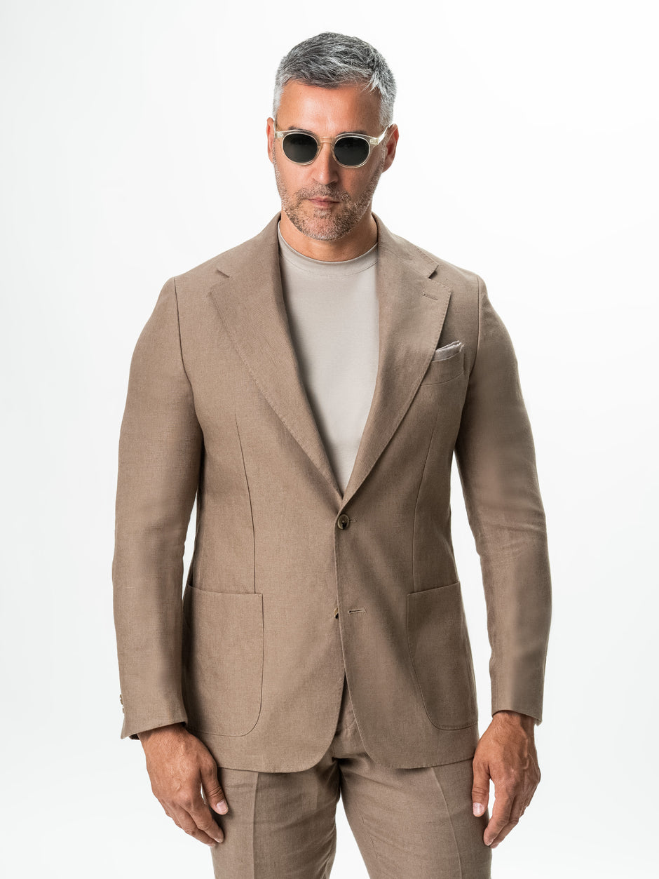 Sacou Barbati Bej In Natural Vitale Barberis BMan0053 (8)