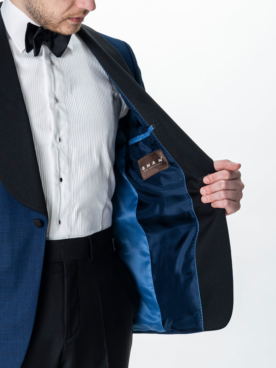 Costum Mire Albastru Royal Tip Smoking Ceremonie Lana Sarto BMan0024 (9)