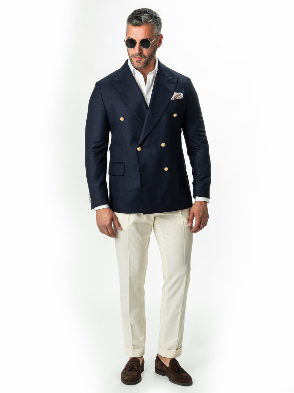 Sacou Doua Randuri Barbati Albastru Lana Vitale Barberis BMan0022 (8)