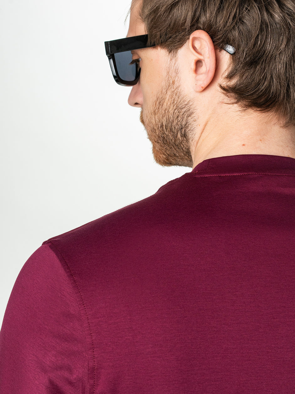 Bluza Barbati Premium All Season Bordo Din Bumbac Egiptean BMan0014 (7)