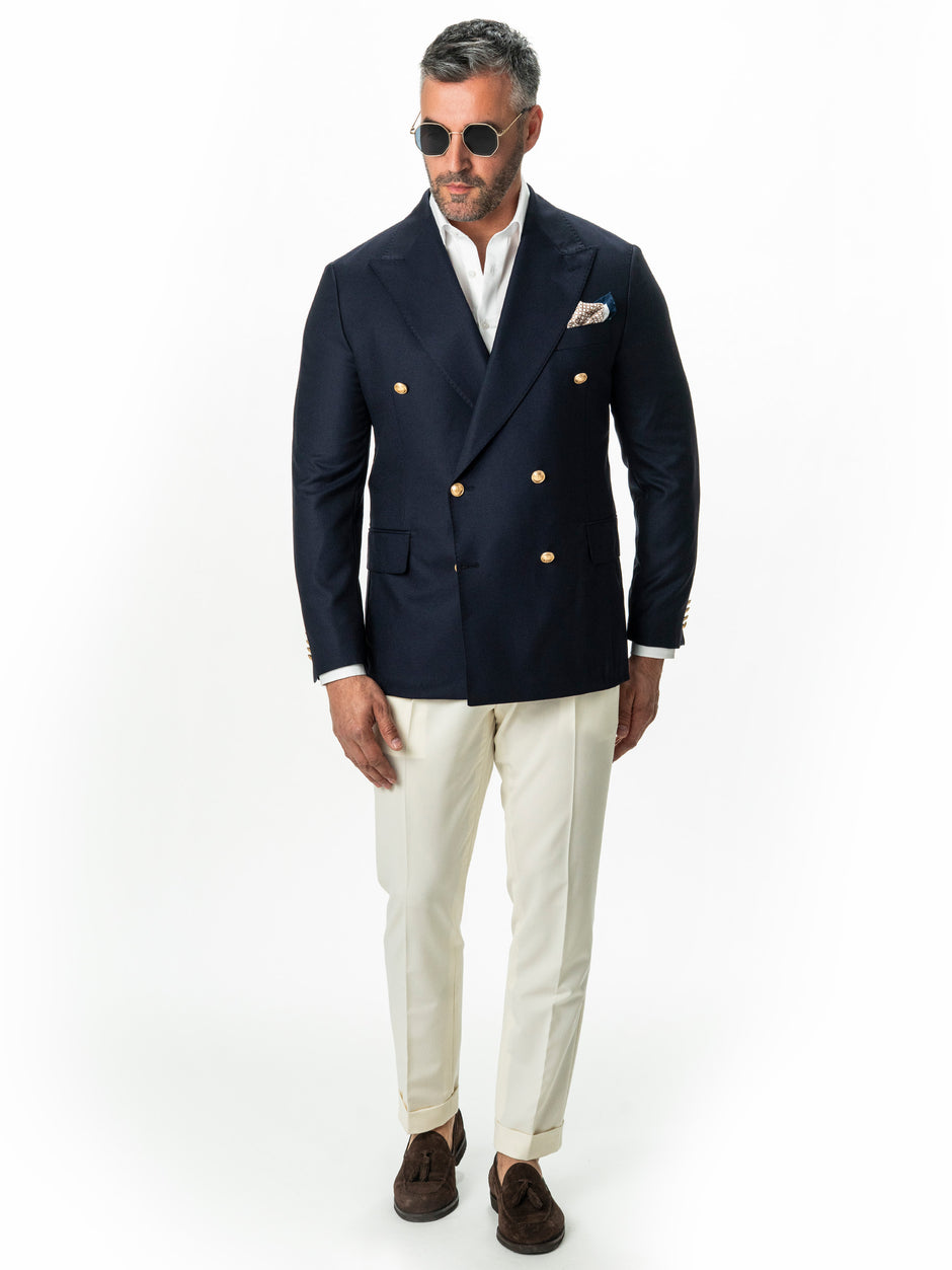 Sacou Doua Randuri Barbati Albastru Lana Vitale Barberis BMan0022 (4)