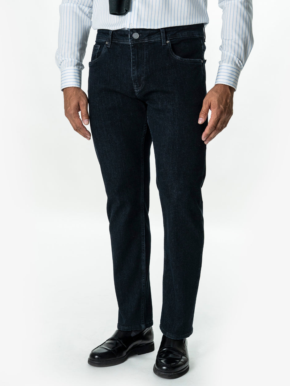 Blugi Barbati Bleumarin Comfort Fit Denim T400 BMan0003 (4)