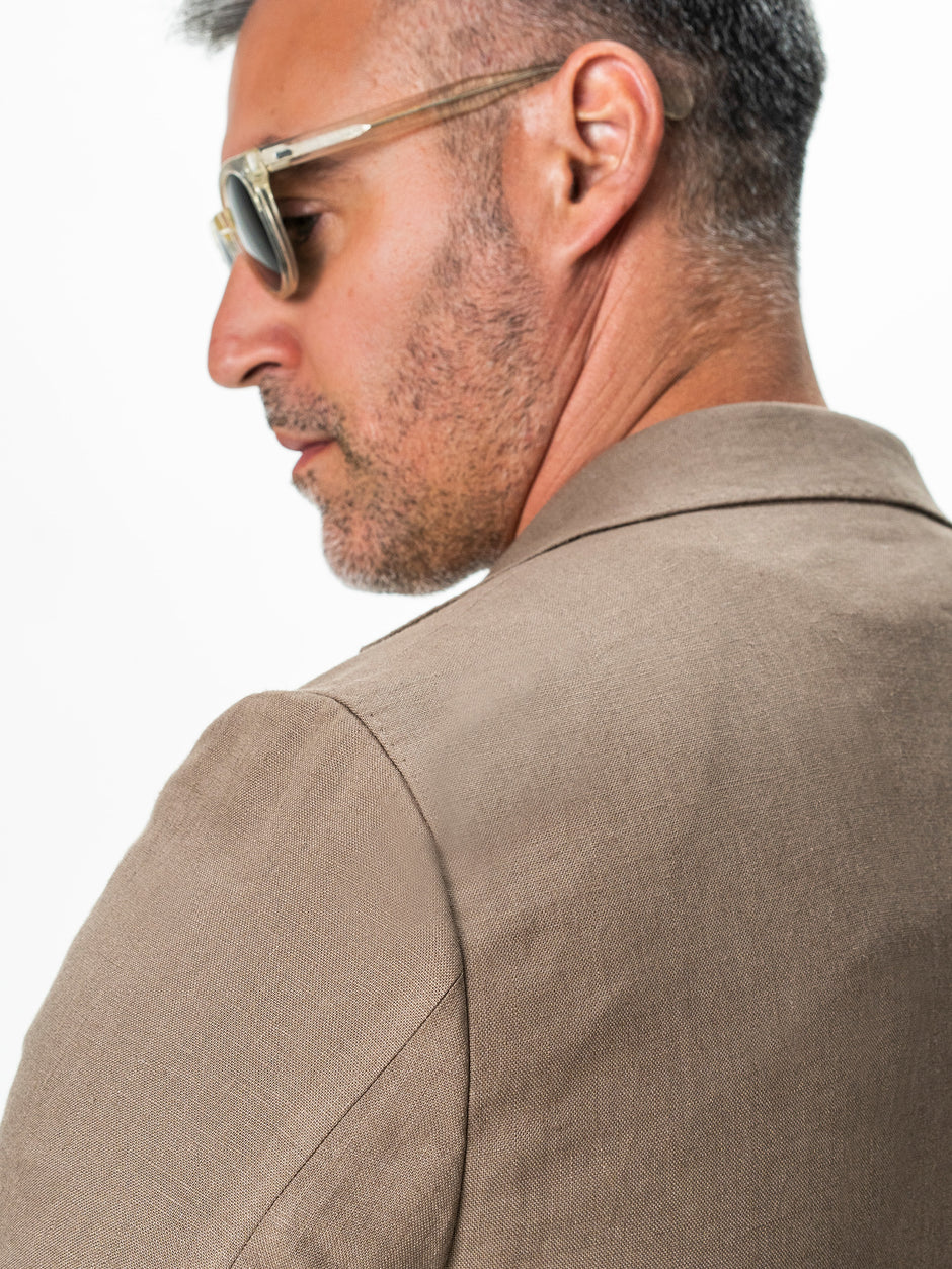 Sacou Barbati Bej In Natural Vitale Barberis BMan0053 (9)
